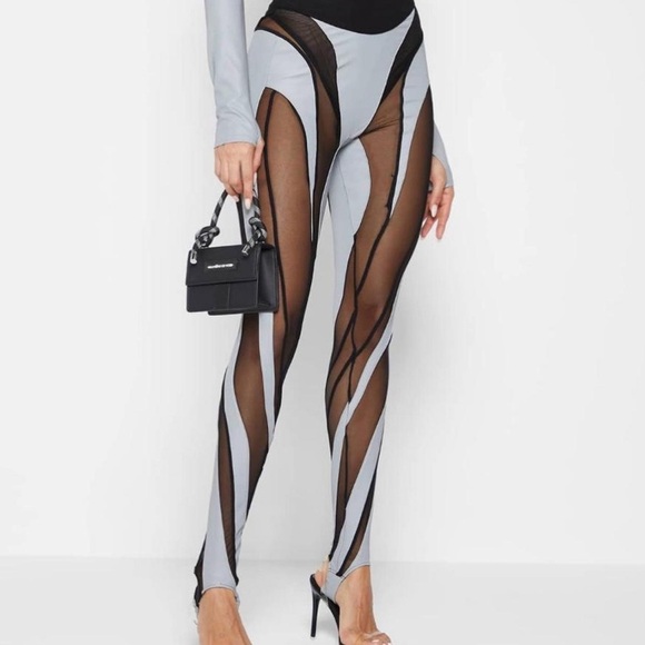Maniere De Voir Reflective Leggings Size 4 - Picture 3 of 16